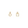 earrings 'the square round d