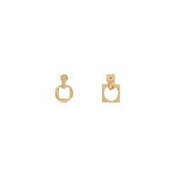 earrings 'the square round d