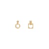 earrings 'the square round d