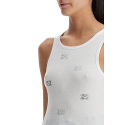 Tank Top With Micro Rhinest