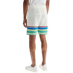 crocheted bermuda shorts