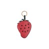 strawberry charm in coconut print leather