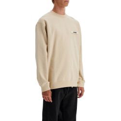 'round neck sweatshirt with gros grain