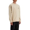 'round neck sweatshirt with gros grain