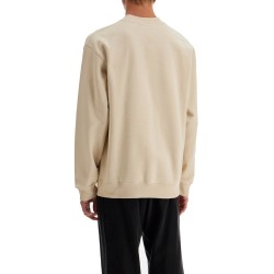 'round neck sweatshirt with gros grain