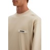 'round neck sweatshirt with gros grain