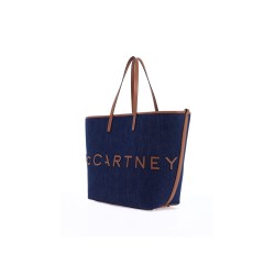 denim tote bag with logo branding