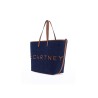 denim tote bag with logo branding