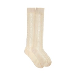 perforated cotton socks for