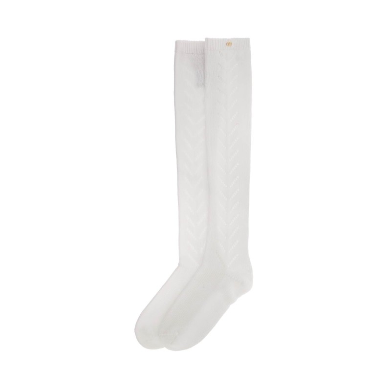 perforated cotton socks for