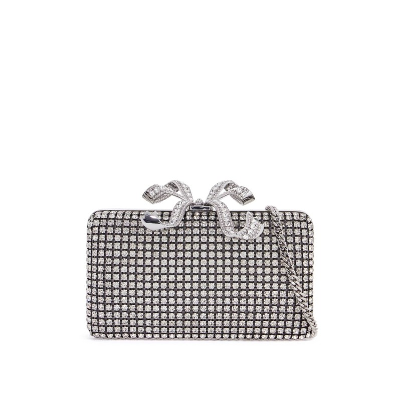 crystal box clutch pur