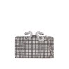 crystal box clutch pur