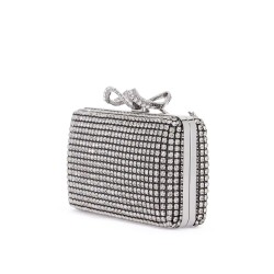 crystal box clutch pur