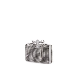 crystal box clutch pur