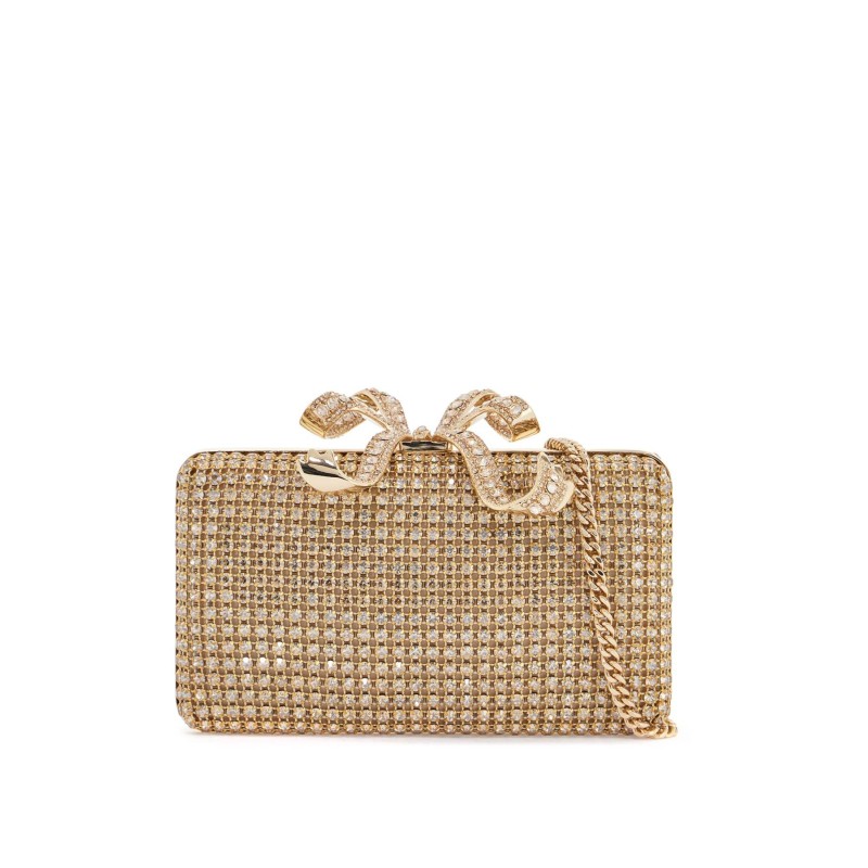 crystal box clutch pur