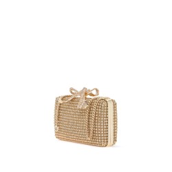 crystal box clutch pur