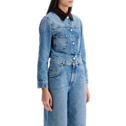 cropped denim jacket for women