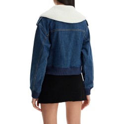 denim bomber jacket for