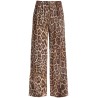 animal print pajama style pants