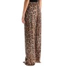 animal print pajama style pants