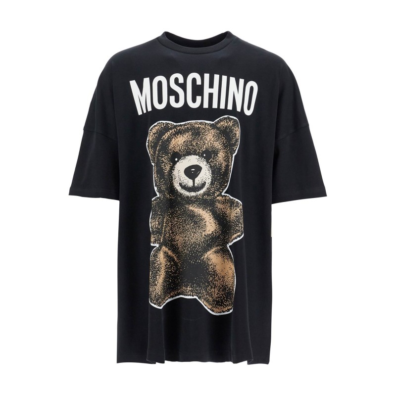 moschino teddy bear print maxi t