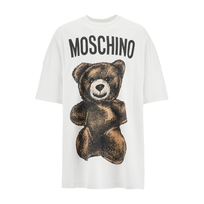 moschino teddy bear print maxi t