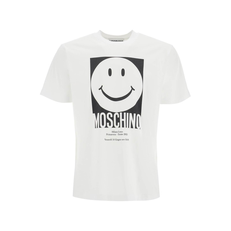 "smiley print t-shirt