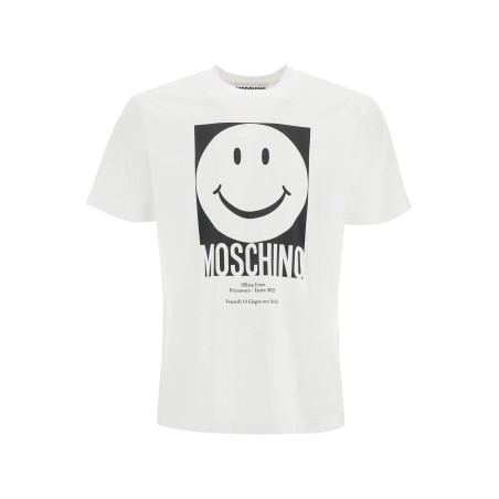 "smiley print t-shirt