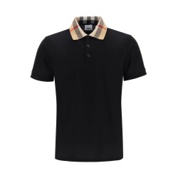 cody polo shirt with check collar