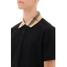 cody polo shirt with check collar