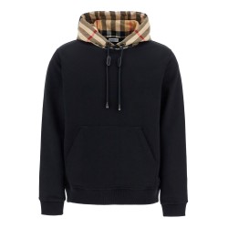 samuel sweatshirt with check hood