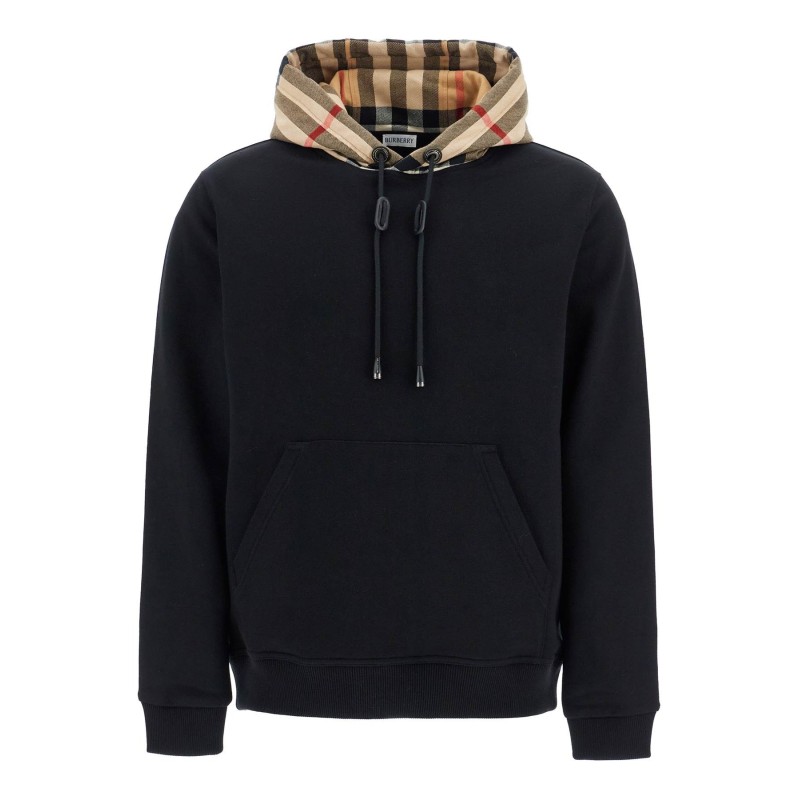 samuel sweatshirt with check hood