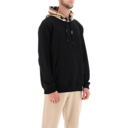 samuel sweatshirt with check hood