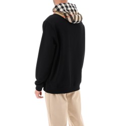 samuel sweatshirt with check hood