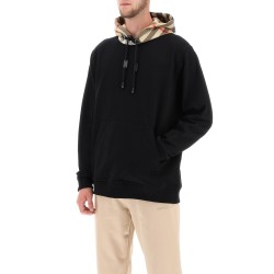 samuel sweatshirt with check hood