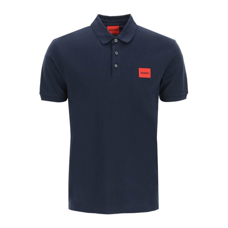 logo patch polo shirt