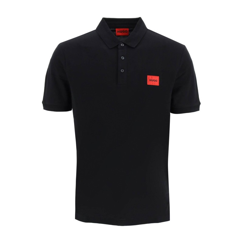 logo patch polo shirt