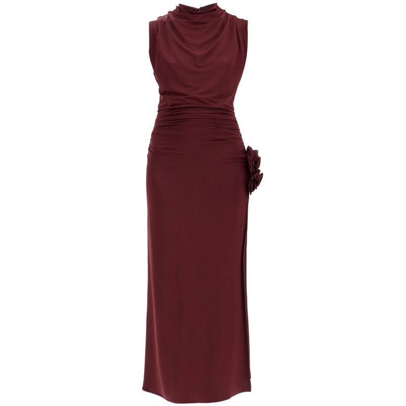 draped jersey dress with