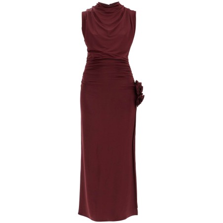 draped jersey dress with