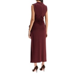 draped jersey dress with