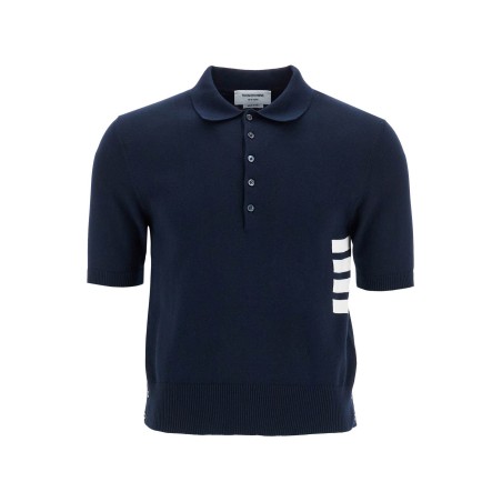 4-bar knit polo shirt