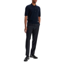 4-bar knit polo shirt