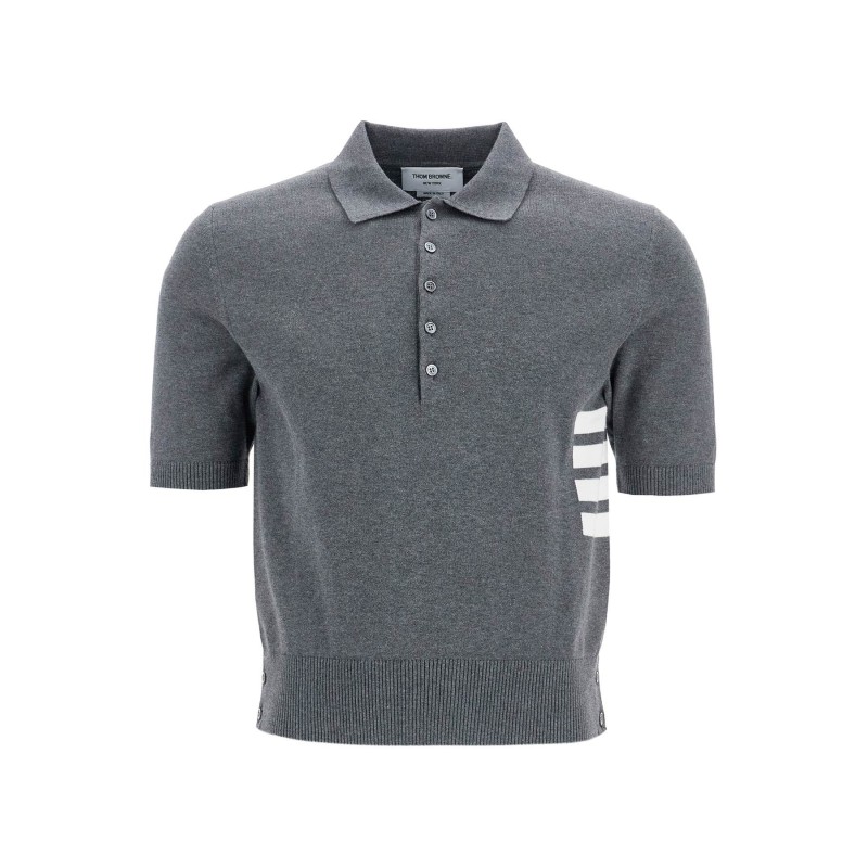 4-bar knit polo shirt