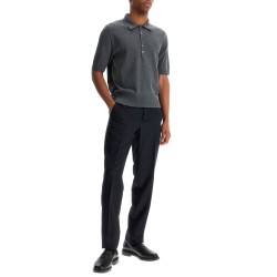 4-bar knit polo shirt