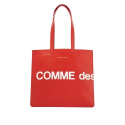 leather tote bag with logo