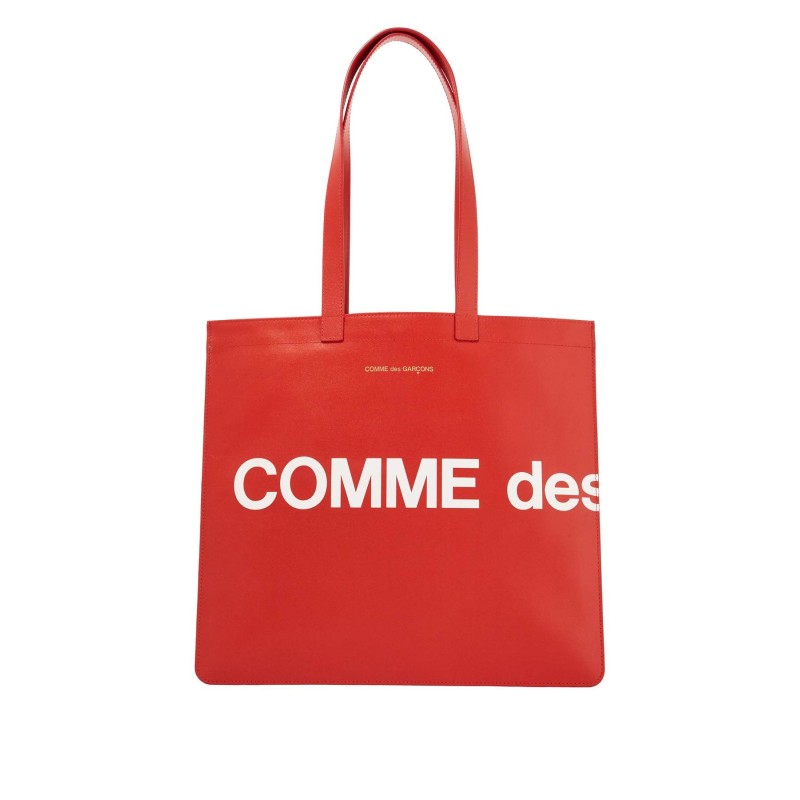 leather tote bag with logo