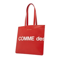 leather tote bag with logo