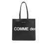 logo leather tote bag