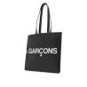 logo leather tote bag