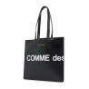 logo leather tote bag